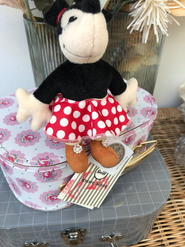 Minnie Mouse Swarovski Pendant Key Ring Miniature Bag Charm