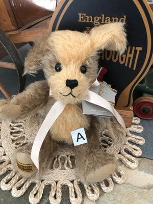 Digby Dog Merrythought Mohair Puppy Dog Handmade in the UK