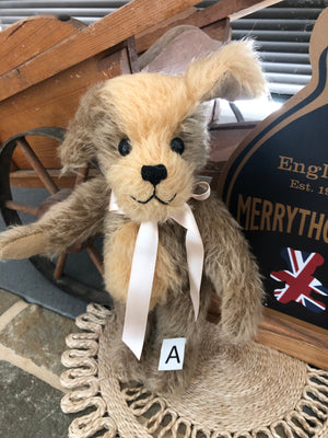 Digby Dog Merrythought Mohair Puppy Dog Handmade in the UK