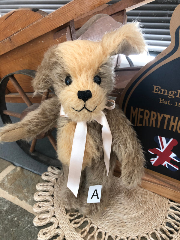Digby Dog Merrythought Mohair Puppy Dog Handmade in the UK