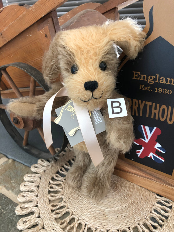 Digby Dog Merrythought Mohair Puppy Dog Handmade in the UK