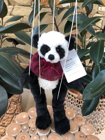 Old Vic 36cm Plush Collectable Marionette Panda Bear Puppet on Strings
