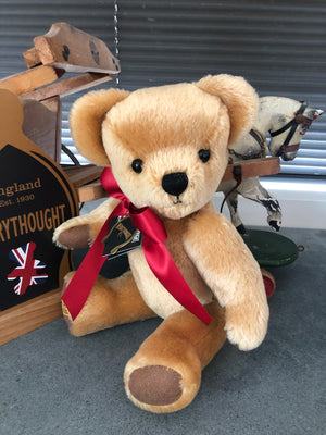 London Gold Large 16 inch Traditional Teddy Bear with Growler Handmade in the UK