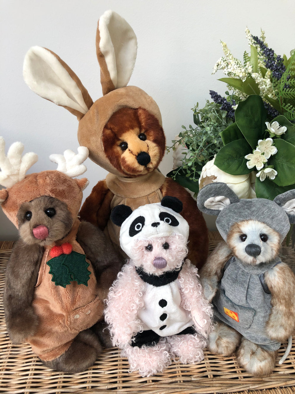 Romper Charlie Bears Plush Collection Sleepover Series Teddy Bear Rabbit