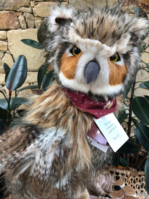 Pre-Order Screech Large Standing Plush Charlie Bears Limited Edition Owl