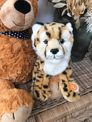 Cheetah Hermann Plush 26cm Soft Childrens Toy