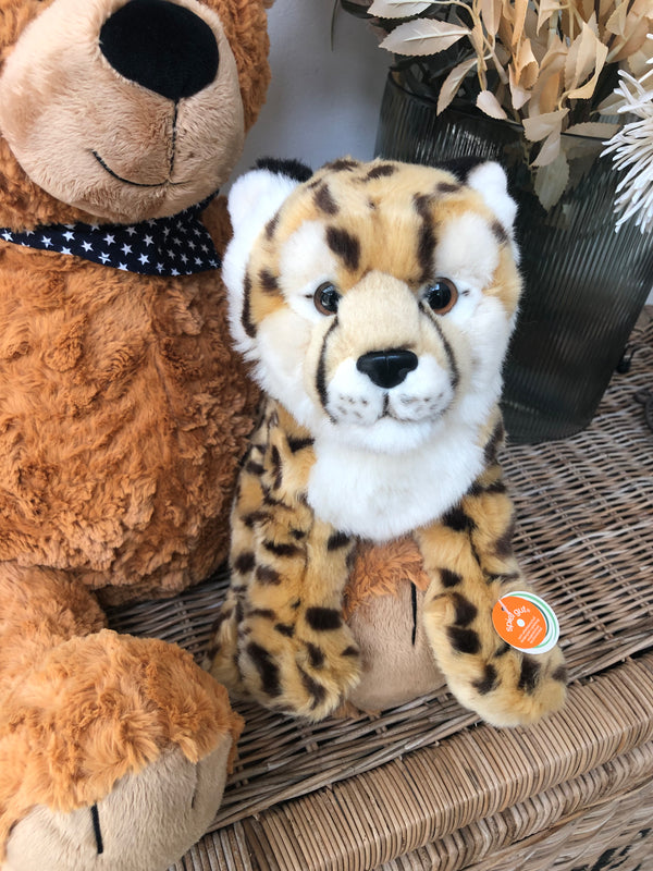 Cheetah Hermann Plush 26cm Soft Childrens Toy