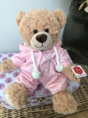 Teddy Hermann Pink Pyjama 30 cm Super Soft Plush Teddy Bear