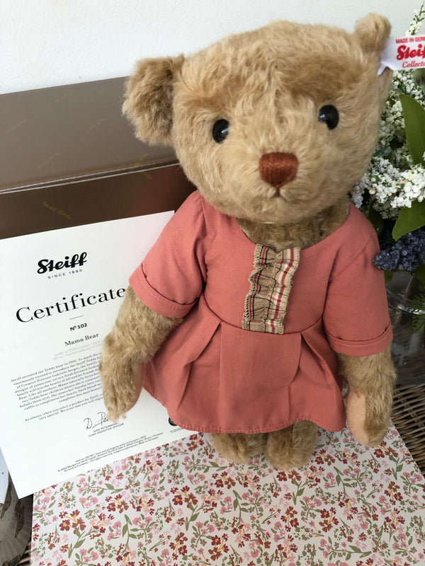 Bear Family Collection Mama Teddy Bear 30cm Mohair Steiff 2022 Teddy Bear No 102