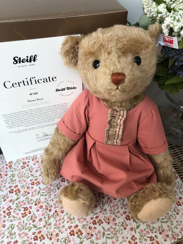Bear Family Collection Mama Teddy Bear 30cm Mohair Steiff 2022 Teddy Bear No 102