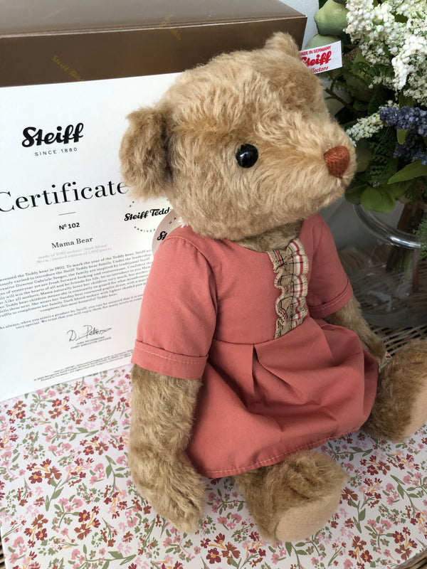Bear Family Collection Mama Teddy Bear 30cm Mohair Steiff 2022 Teddy Bear No 102