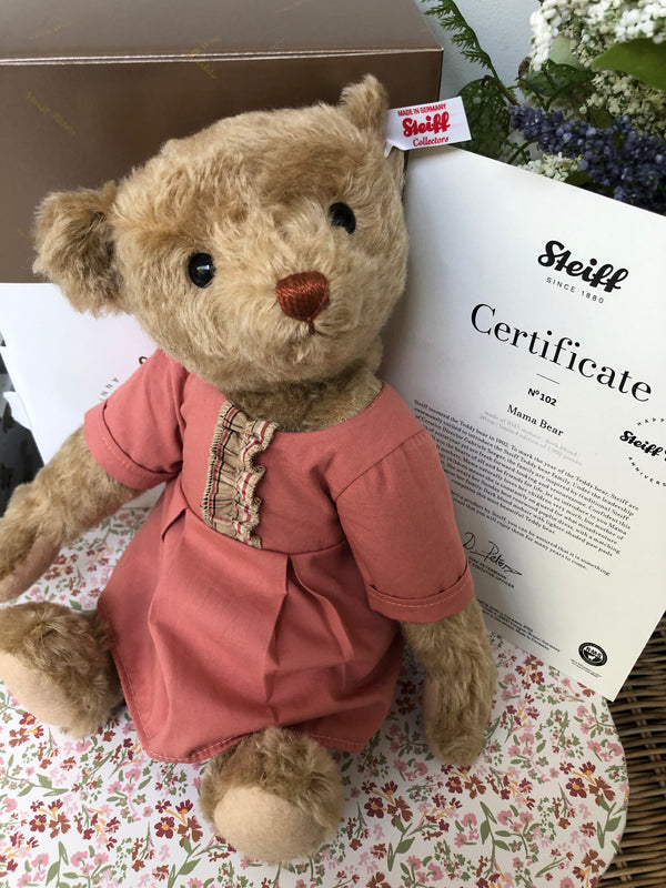 Bear Family Collection Mama Teddy Bear 30cm Mohair Steiff 2022 Teddy Bear No 102