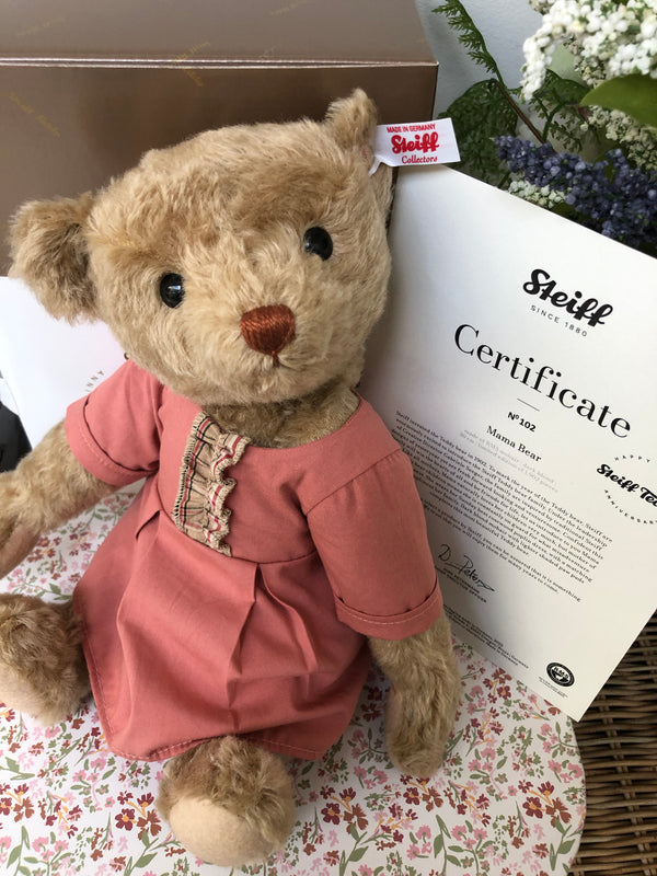 Bear Family Collection Mama Teddy Bear 30cm Mohair Steiff 2022 Teddy Bear No 102