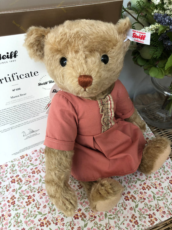 Bear Family Collection Mama Teddy Bear 30cm Mohair Steiff 2022 Teddy Bear No 102