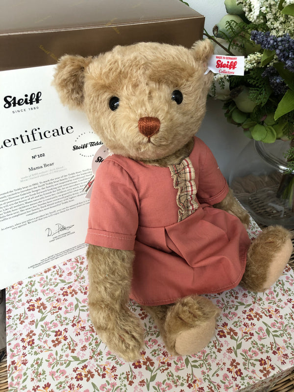 Bear Family Collection Mama Teddy Bear 30cm Mohair Steiff 2022 Teddy Bear No 102