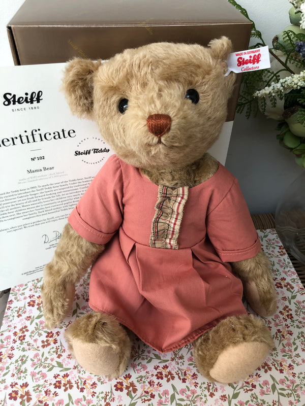 Bear Family Collection Mama Teddy Bear 30cm Mohair Steiff 2022 Teddy Bear No 102