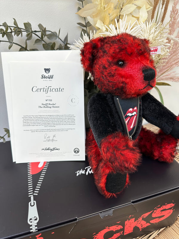 Steiff Rocks Rolling Stones Limited Edition Collectable Teddy Bear No 722