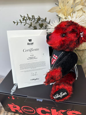 Steiff Rocks Rolling Stones Limited Edition Collectable Teddy Bear No 722
