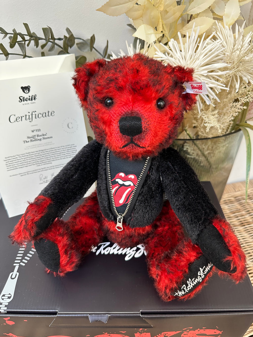 Steiff Rocks Rolling Stones Limited Edition Collectable Teddy Bear No 722