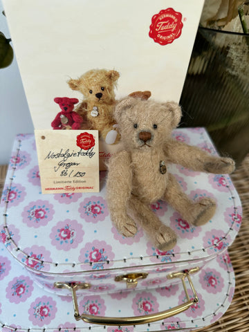 Gregor Nostalgic miniature Teddy Hermann Limited Edition Mohair Teddy Bear No 86