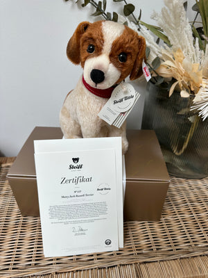 Matty Limited Edition Steiff Collectable Jack Russell Terrier Puppy Dog No 117