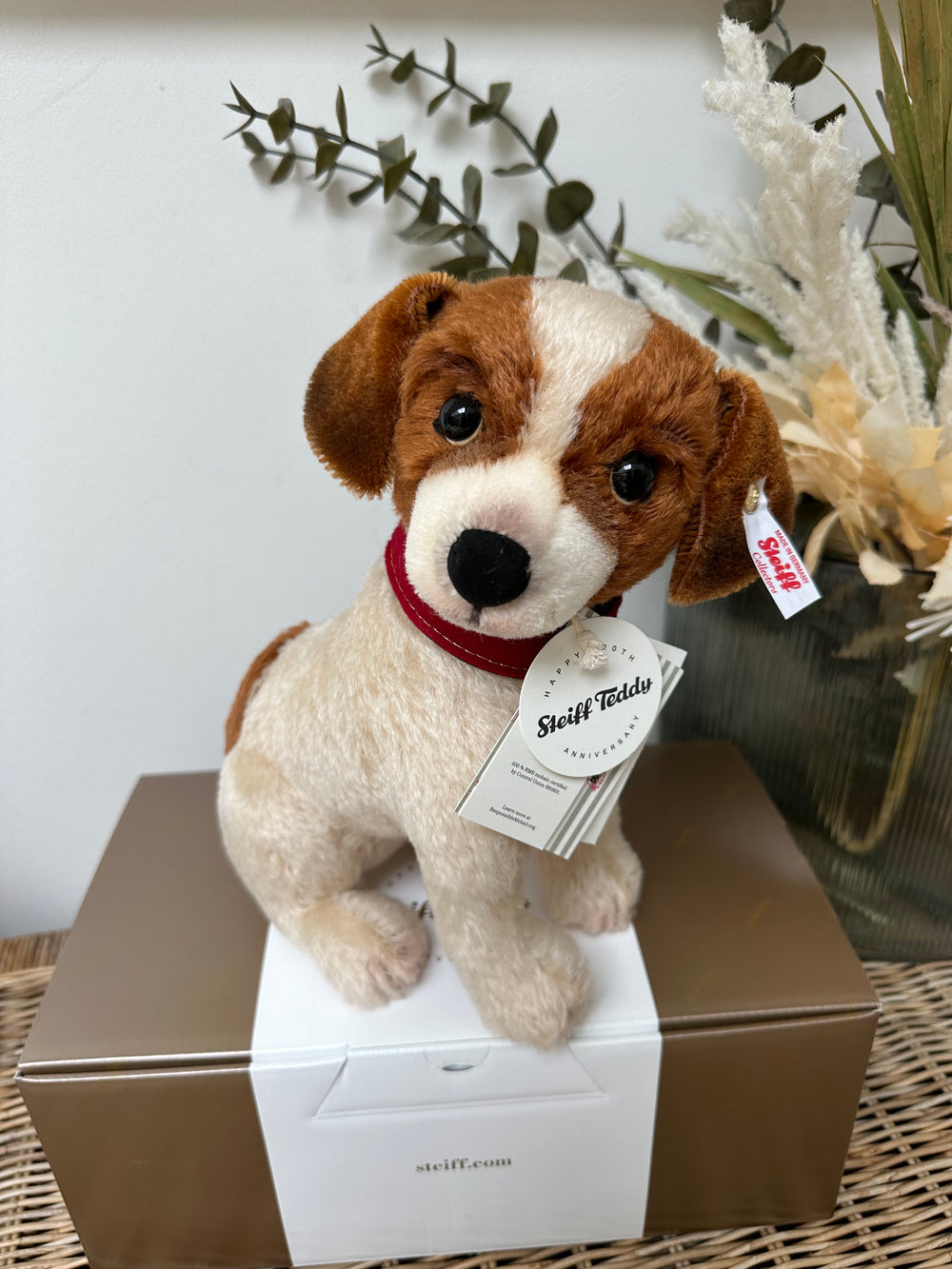 Matty Limited Edition Steiff Collectable Jack Russell Terrier Puppy Dog No 117