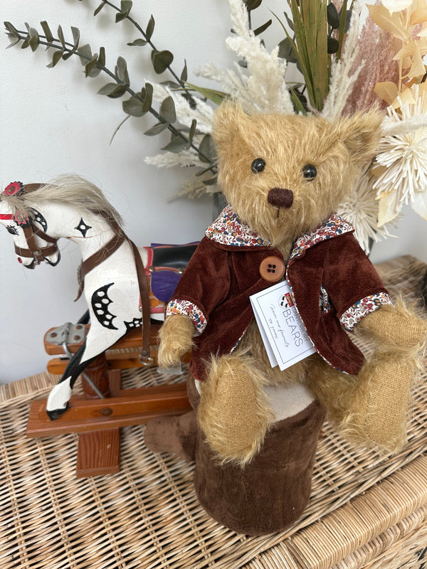 Harold 33cm Fully Jointed Mohair Handmade Collectable Teddy Bear