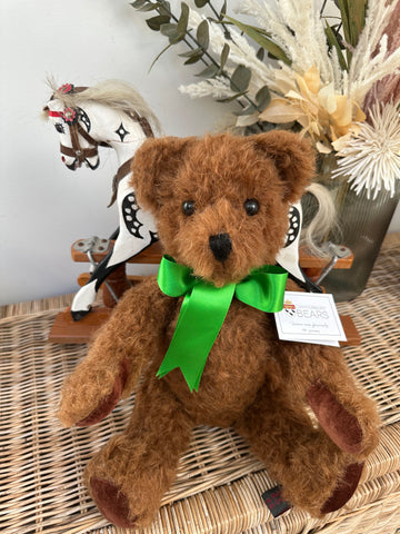 Hamish Senior Large 45cm Chocolate Curly Mohair Handmade Collectable Teddy Bear