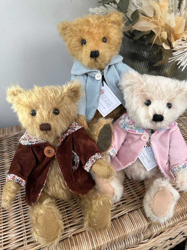 Harold 33cm Fully Jointed Mohair Handmade Collectable Teddy Bear