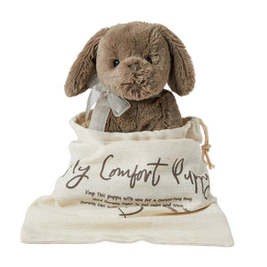 Sammy My Comfort Grey Brown Plush Puppy Dog Jiggle & Giggle