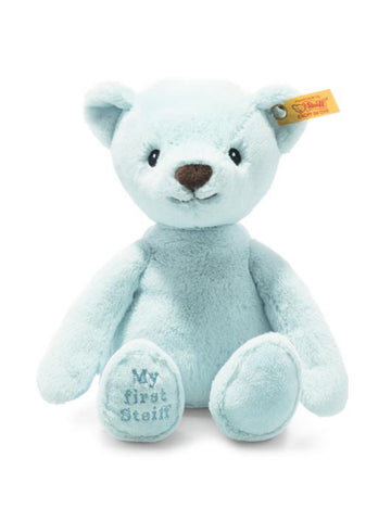 My First Steiff Blue Small 26cm Plush Baby Teddy Bear