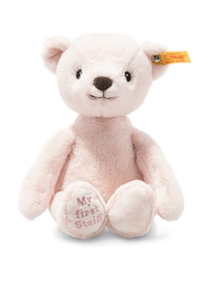 My First Steiff Small 26cm Soft Cuddly Friends Plush Pink Baby Teddy Bear