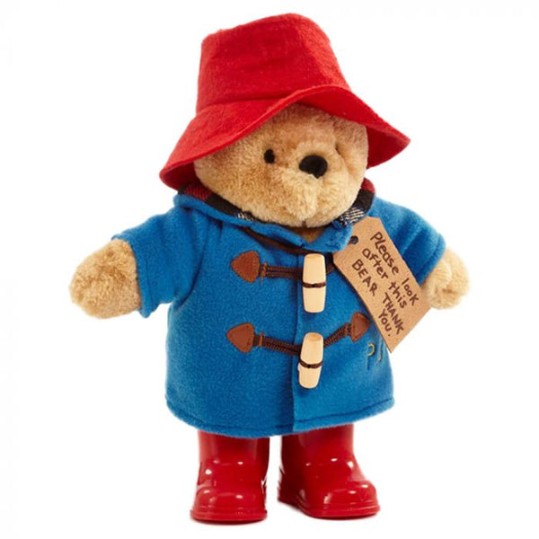 Paddington Bear with Shiny Red Boots & Embroidered Jacket Medium Teddy Bear