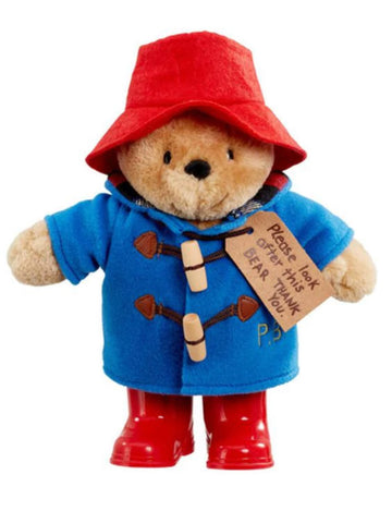 Paddington Bear with Shiny Red Boots & Embroidered Jacket Medium Teddy Bear