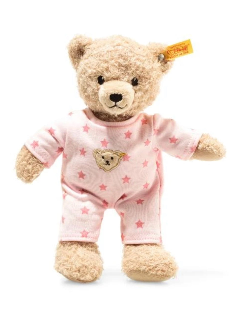 Teddy and Me Baby Girls Steiff Plush 25cm Teddy Bear in Pink Pyjama's.