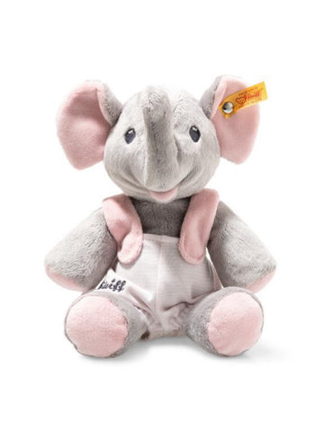 Trampili Pink & Grey Elephant Steiff Newborn Baby Toy