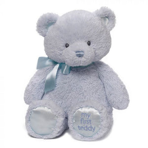 Blue My First Plush Gund Large 38cm Baby Teddy Bear