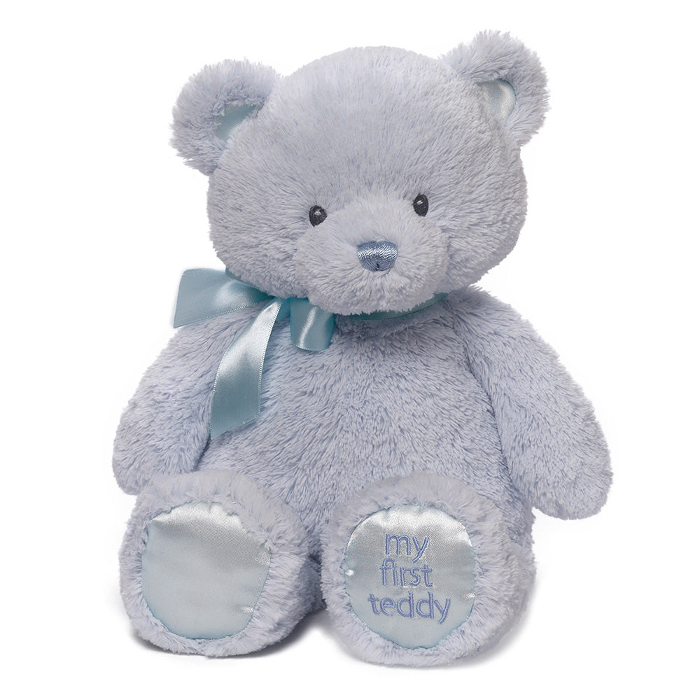 Blue My First Plush Gund Large 38cm Baby Teddy Bear