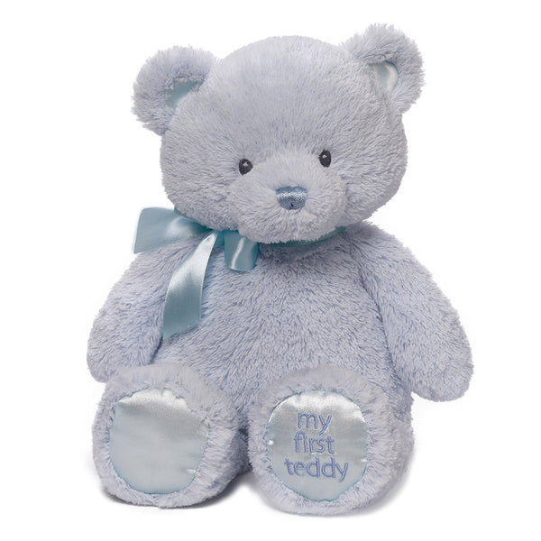 Blue My First Plush Gund Large 38cm Baby Teddy Bear