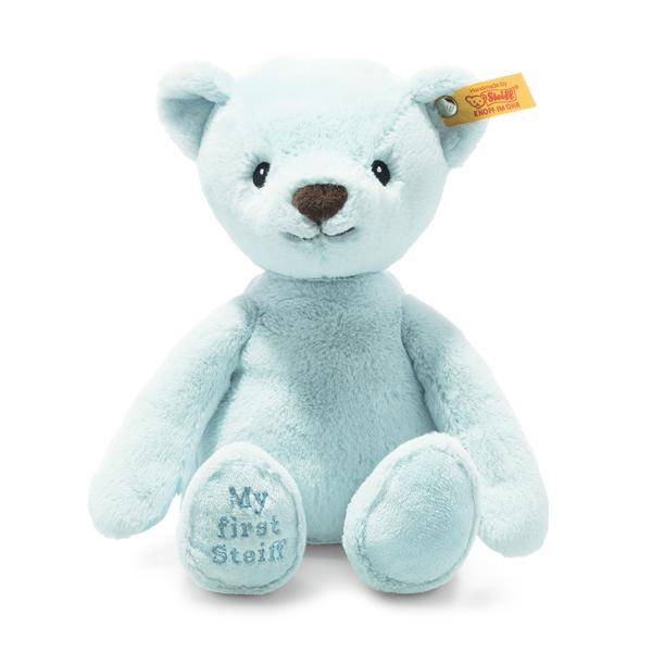 My First Steiff Blue Small 26cm Plush Baby Teddy Bear