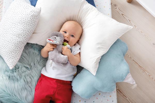 Wild Sweeties Timmi Elephant Steiff Newborn Baby Toy with Teething Ring