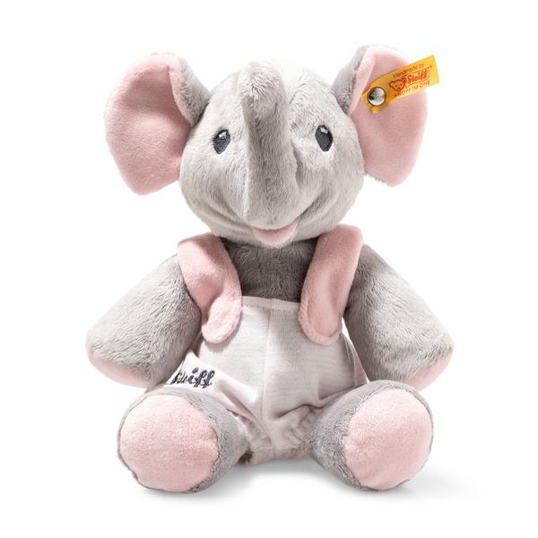 Trampili Pink & Grey Elephant Steiff Newborn Baby Toy