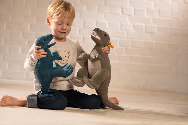 Grey Thaisen T-Rex 45cm Steiff Plush Children's Dinosaur Toy