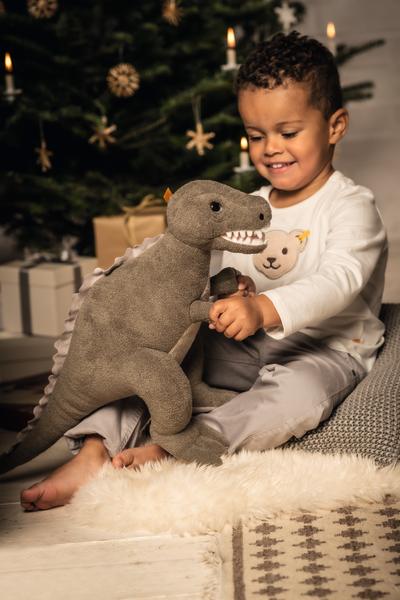Grey Thaisen T-Rex 45cm Steiff Plush Children's Dinosaur Toy