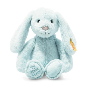 My First Steiff Blue Small 26cm Plush Hoppie Rabbit