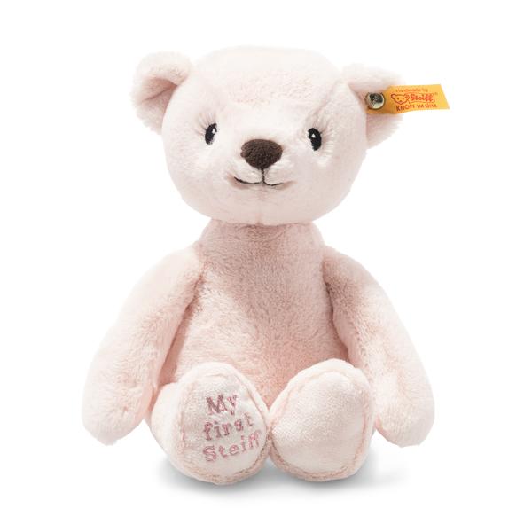 My First Steiff Small 26cm Soft Cuddly Friends Plush Pink Baby Teddy Bear
