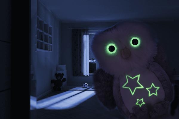 Glow in the dark Light at Night Whittie Plush Children's Owl