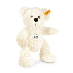 Lotte White 28cm Steiff Plush Kids Teddy Bear in Bright Pink Suitcase